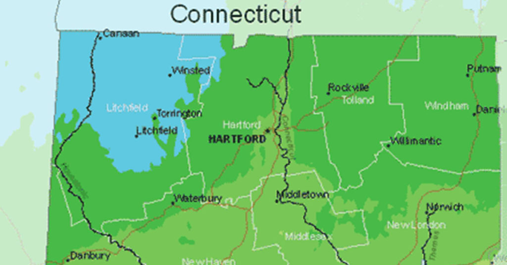 USDA Hardiness Zone Map For Connecticut The Garden Magazine